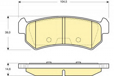 GIRLING 6133489 -  Комплект тормозных колодок, дисковый тормоз