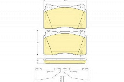 GIRLING 6133499 -  Комплект тормозных колодок, дисковый тормоз