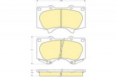 GIRLING 6133649 -  Комплект тормозных колодок, дисковый тормоз