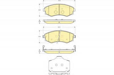 GIRLING 6133659 -  Комплект тормозных колодок, дисковый тормоз
