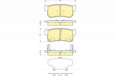 GIRLING 6133669 -  Комплект тормозных колодок, дисковый тормоз