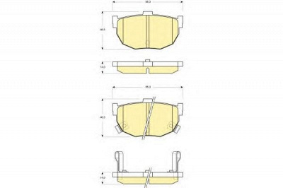 GIRLING 6133689 -  Комплект тормозных колодок, дисковый тормоз