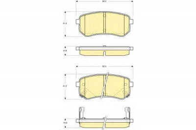 GIRLING 6133709 -  Комплект тормозных колодок, дисковый тормоз
