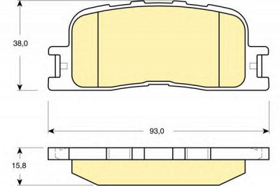 GIRLING 6133749 -  Комплект тормозных колодок, дисковый тормоз