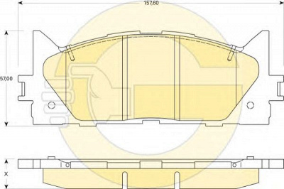 GIRLING 6134299 -  Комплект тормозных колодок, дисковый тормоз
