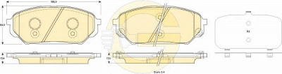 GIRLING 6135279 -  Комплект тормозных колодок, дисковый тормоз