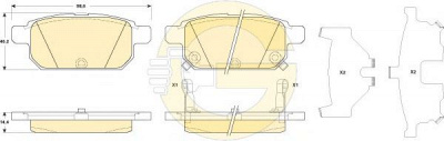 GIRLING 6135299 -  Комплект тормозных колодок, дисковый тормоз