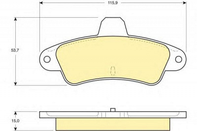 GIRLING 6140843 -  Комплект тормозных колодок, дисковый тормоз