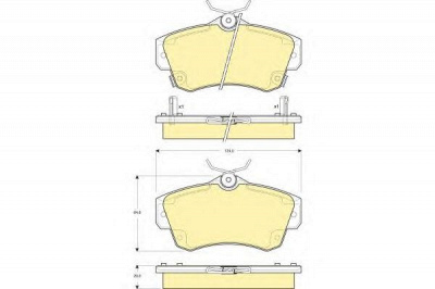 GIRLING 6141181 -  Комплект тормозных колодок, дисковый тормоз