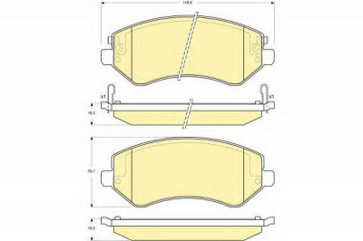 GIRLING 6141261 -  Комплект тормозных колодок, дисковый тормоз