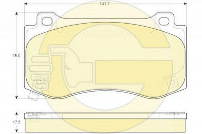 GIRLING 6144496 -  Комплект тормозных колодок, дисковый тормоз