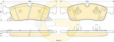 GIRLING 6146042 -  Комплект тормозных колодок, дисковый тормоз