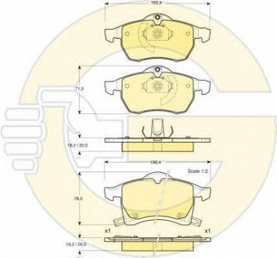 GIRLING 6411202 -  Комплект тормозов, дисковый тормозной механизм
