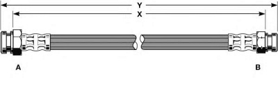 GIRLING 9001239 -  Тормозной шланг