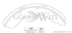 GOODWILL 3131fr -  3131FR ТОРМОЗНАЯ КОЛОДКА ПЕРЕДНЯЯ/ЗАДНЯЯ GOODWILL