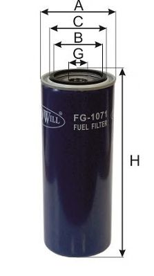 GOODWILL fg1071 -  Топливный фильтр