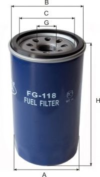 GOODWILL fg118 -  Топливный фильтр