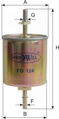 GOODWILL fg124 -  Топливный фильтр