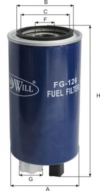 GOODWILL fg126 -  Топливный фильтр