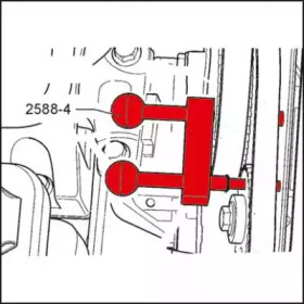 HAZET 25884 -  Фиксирующий инструмент, распредвал