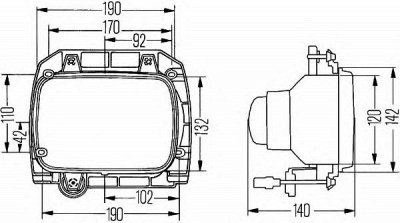 HELLA 1fe005478021 -  Фара дальнего света| Фара дальнего света