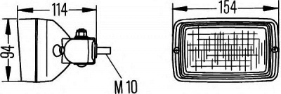 HELLA 1ga006875001 -  Фара рабочего освещения