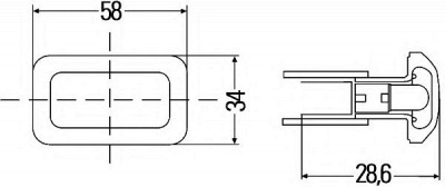 HELLA 2bm003647021 -  Дополнительный проблесковый маячок