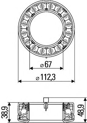 HELLA 2sb009362041 -  Задний фонарь