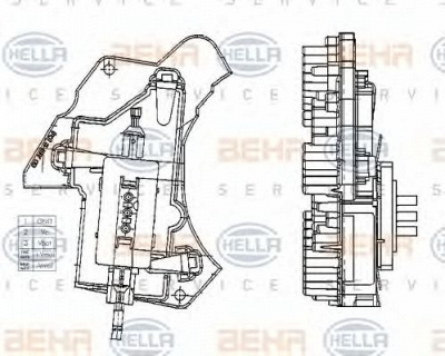 HELLA 5hl351321011 -  Регулятор, вентилятор салона