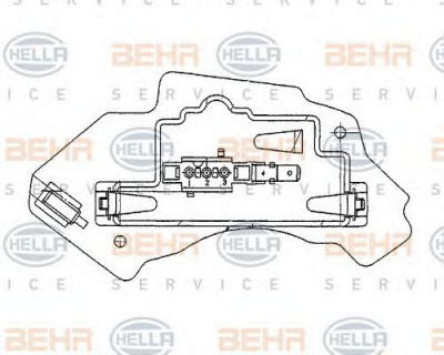 HELLA 5hl351321131 -  Регулятор, вентилятор салона