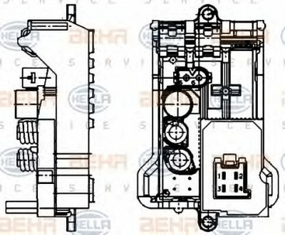HELLA 5hl351321141 -  Регулятор, вентилятор салона