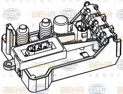 HELLA 5hl351321151 -  Регулятор, вентилятор салона