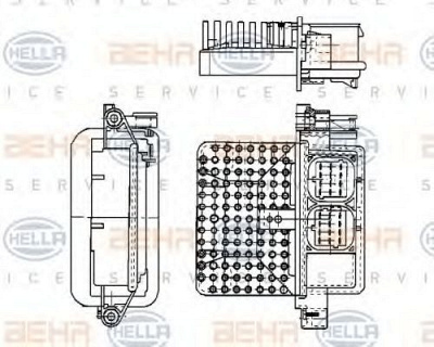 HELLA 5hl351321161 -  Регулятор, вентилятор салона
