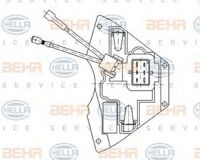 HELLA 5hl351321171 -  Регулятор, вентилятор салона
