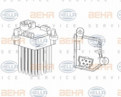 HELLA 5hl351321191 -  Регулятор, вентилятор салона