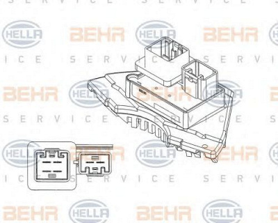 HELLA 5hl351321231 -  Регулятор, вентилятор салона