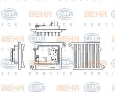 HELLA 5hl351321241 -  Регулятор, вентилятор салона