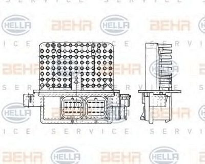 HELLA 5hl351321261 -  Регулятор, вентилятор салона