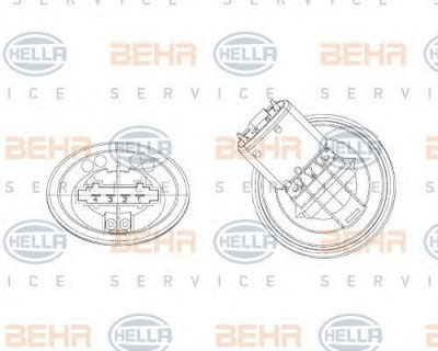 HELLA 5hl351321301 -  Регулятор, вентилятор салона
