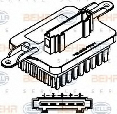 HELLA 5hl351321571 -  Регулятор, вентилятор салона