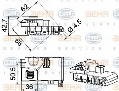 HELLA 5hl351321611 -  Регулятор, вентилятор салона
