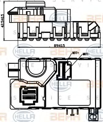 HELLA 5hl351321721 -  Регулятор, вентилятор салона
