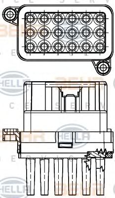 HELLA 5hl351332341 -  Регулятор, вентилятор салона