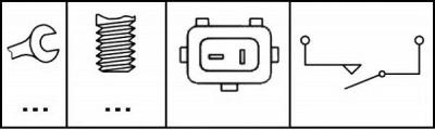 HELLA 6dd010966021 -  Выключатель, привод тормоза (механизм газораспределения)