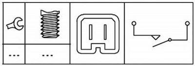 HELLA 6dd179465121 -  Выключатель, привод тормоза (механизм газораспределения)