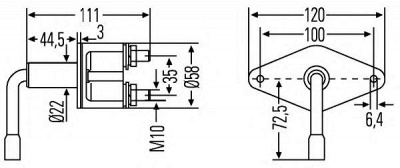 HELLA 6ek001559011 -  Главный переключатель| Выключатель аккумуляторной батареи, аккумуляторная батарея