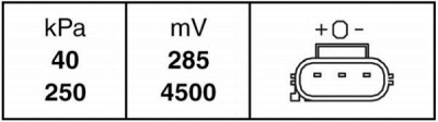 HELLA 6pp009400181 -  Датчик, давление наддува