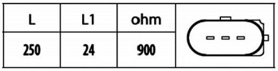 HELLA 6pu009146581 -  Датчик импульсов