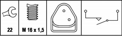 HELLA 6zf008621091 -  Выключатель, фара заднего хода