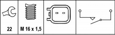 HELLA 6zf010965031 -  Выключатель, фара заднего хода